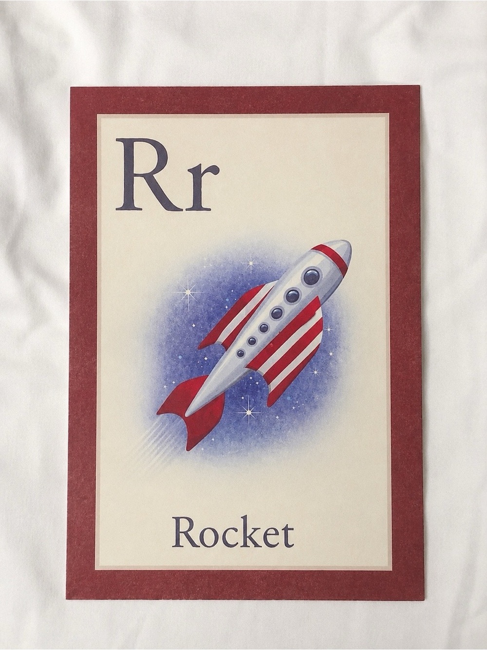 Pottery Barn Kids “R is for Rocket” Alphabet Canvas Wall Art